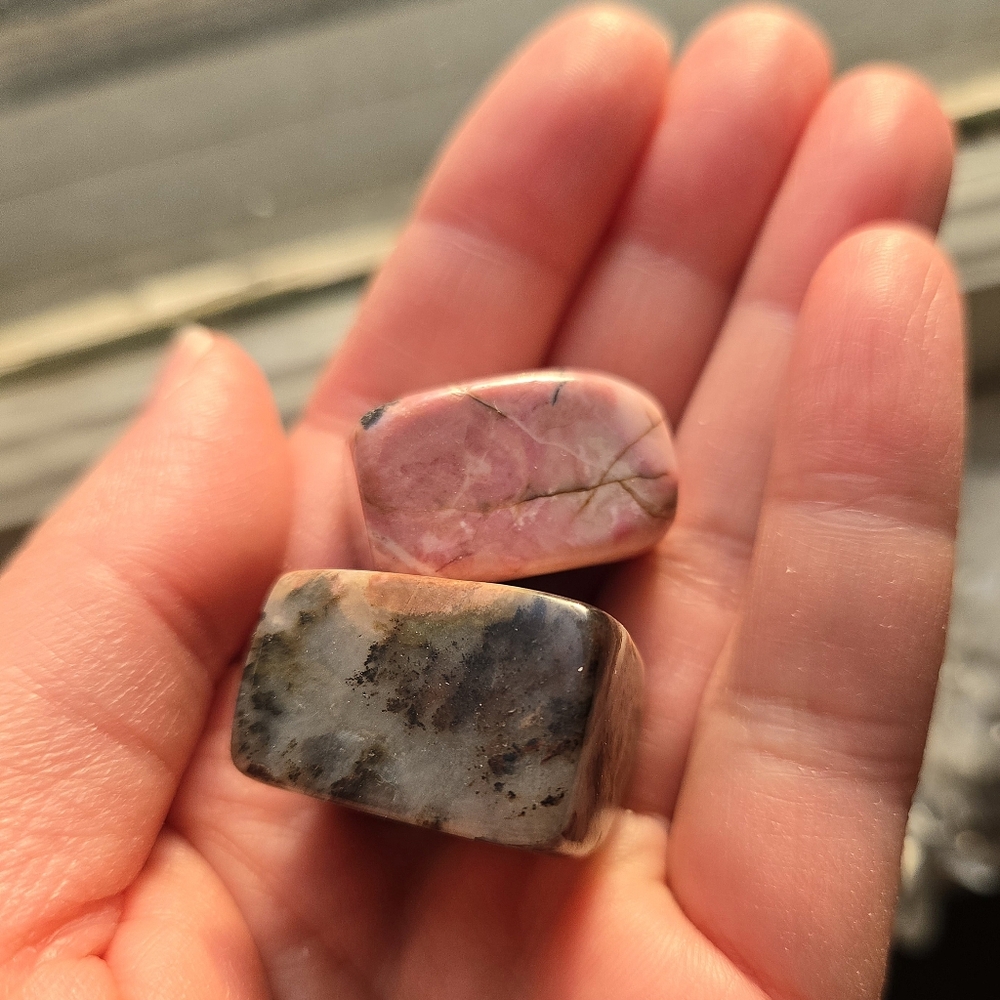 Two Rhodonite Tumbles - Picture 2 of 5